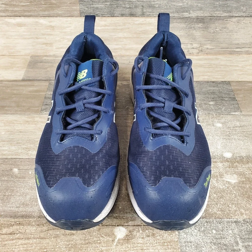 New Balance Logic Mens Work Shoe Sz 8.5 Navy Blue Composite Toe Safety Sneaker